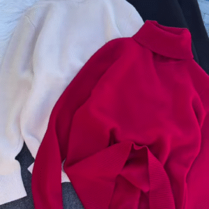 ❄️ Cozy Fur-Cuff Turtleneck Sweater – Multi-Color Warmth & Style - Image 3