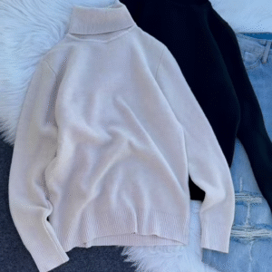 ❄️ Cozy Fur-Cuff Turtleneck Sweater – Multi-Color Warmth & Style - Image 4