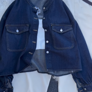 🌸 Casual Chic Denim & White Co-Ord Set – Effortless Everyday Style - Image 3