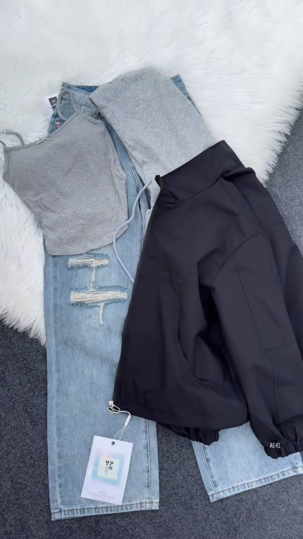 🩶 Y2 Layered: Casual Streetwear Quad Set