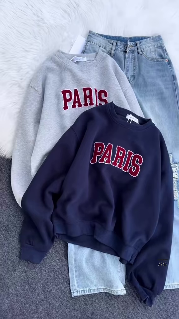 🌆 Urban Parisian Vibes Sweatshirt Collection ❄️🖤✨