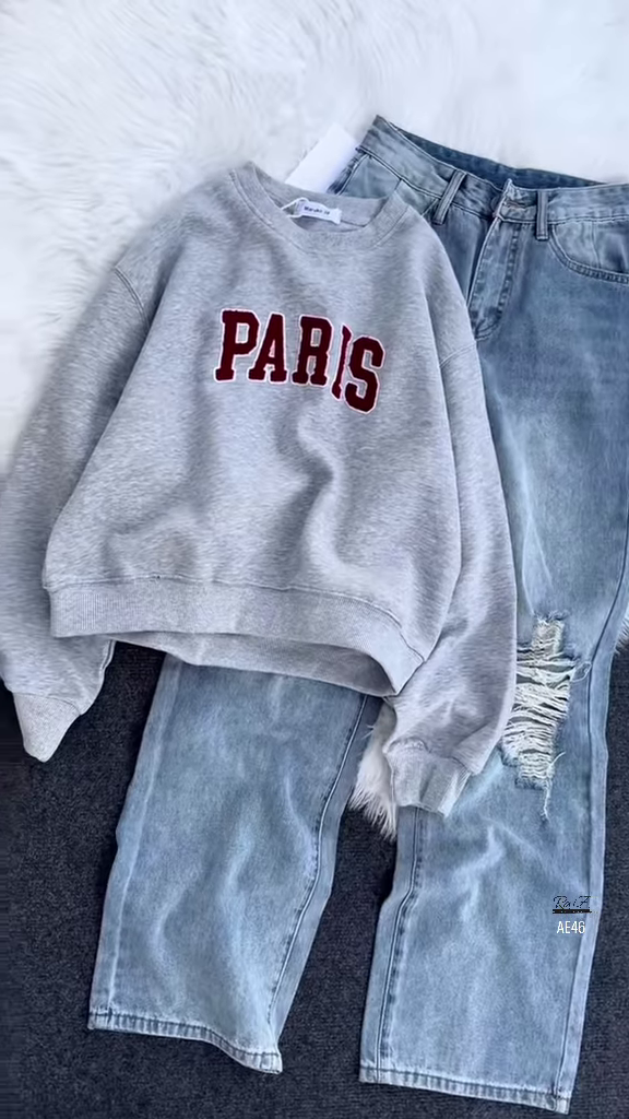 🌆 Urban Parisian Vibes Sweatshirt Collection ❄️🖤✨