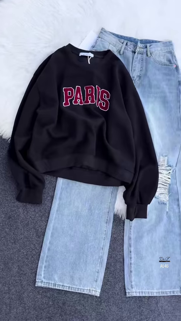 🌆 Urban Parisian Vibes Sweatshirt Collection ❄️🖤✨