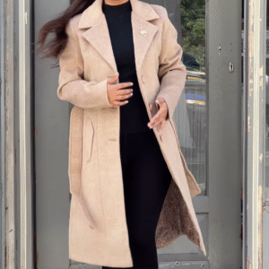 🕊 Luna Crest: Structured Overcoat & Monochrome Base Set - Image 2