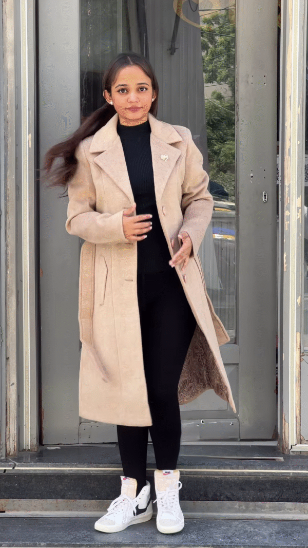 🕊 Luna Crest: Structured Overcoat & Monochrome Base Set