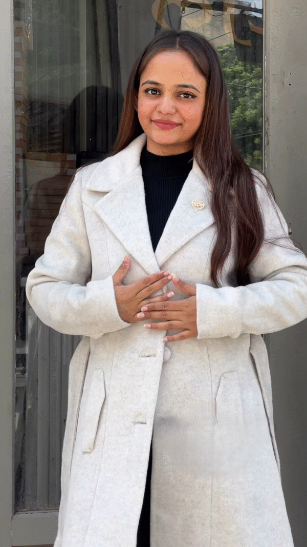 🕊 Luna Crest: Structured Overcoat & Monochrome Base Set