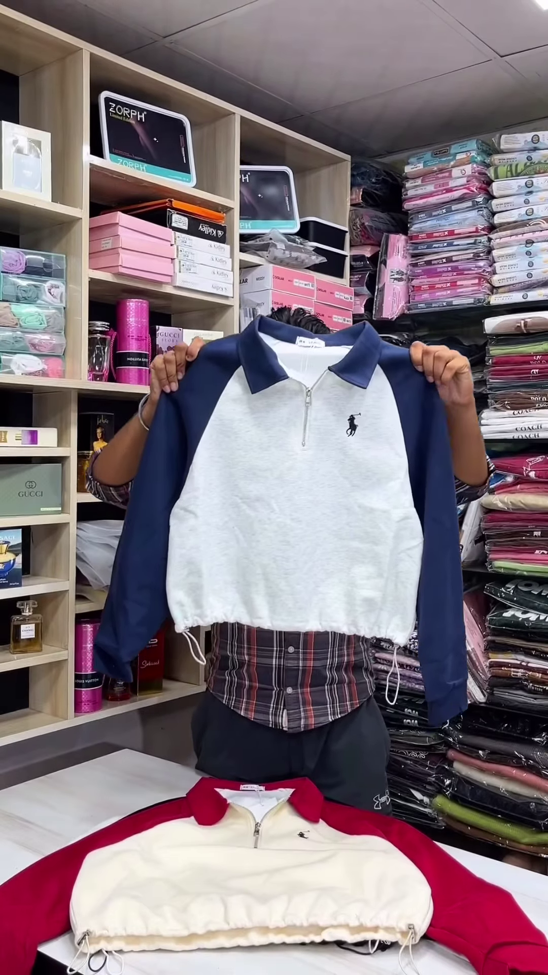 🔗 Split Tone: Half-Zip Pullover Collection - Image 1