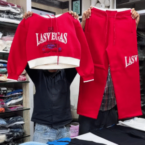 🔥 Stylish White & Red Tracksuit Set – Perfect Blend of Comfort & Fashion ❤️👟 - Image 2