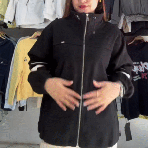 🔥 Elegant Gray, White & Red Outfit – A Perfect Fusion of Streetwear & Chic Style ❤️🤍🖤 - Image 3