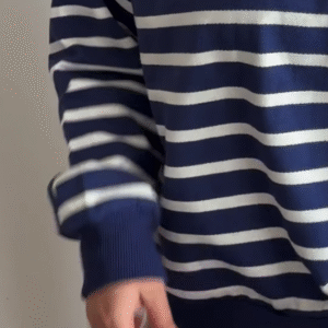 ⚓ Timeless Stripes – Navy & White Classic Charm 🌊✨ - Image 2