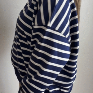 ⚓ Timeless Stripes – Navy & White Classic Charm 🌊✨ - Image 3