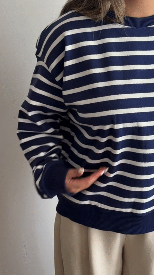 ⚓ Timeless Stripes – Navy & White Classic Charm 🌊✨