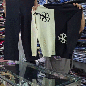 🍂 Cozy Chic Floral Co-Ord Set – Brown & Black Elegance 🌸✨ - Image 2