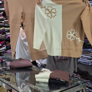 🍂 Cozy Chic Floral Co-Ord Set – Brown & Black Elegance 🌸✨ - Image 3