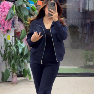 🌌 Midnight Glow Co-Ord Set – Purple, Black & Blue Elegance ✨💜🖤💙 - Image 2