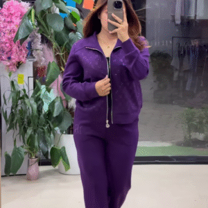 🌌 Midnight Glow Co-Ord Set – Purple, Black & Blue Elegance ✨💜🖤💙 - Image 3