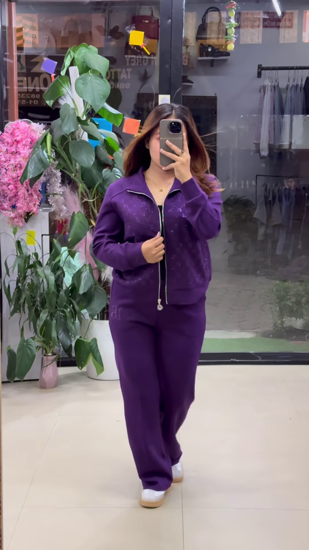 🌌 Midnight Glow Co-Ord Set – Purple, Black & Blue Elegance ✨💜🖤💙 - Image 3