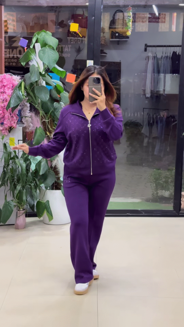 🌌 Midnight Glow Co-Ord Set – Purple, Black & Blue Elegance ✨💜🖤💙