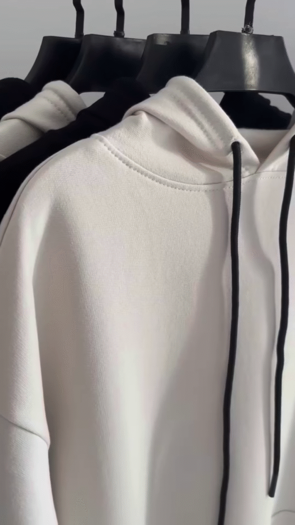 🖤🤍 Classic Minimalist Hoodie Collection – Timeless Comfort in Black & White 🎯✨