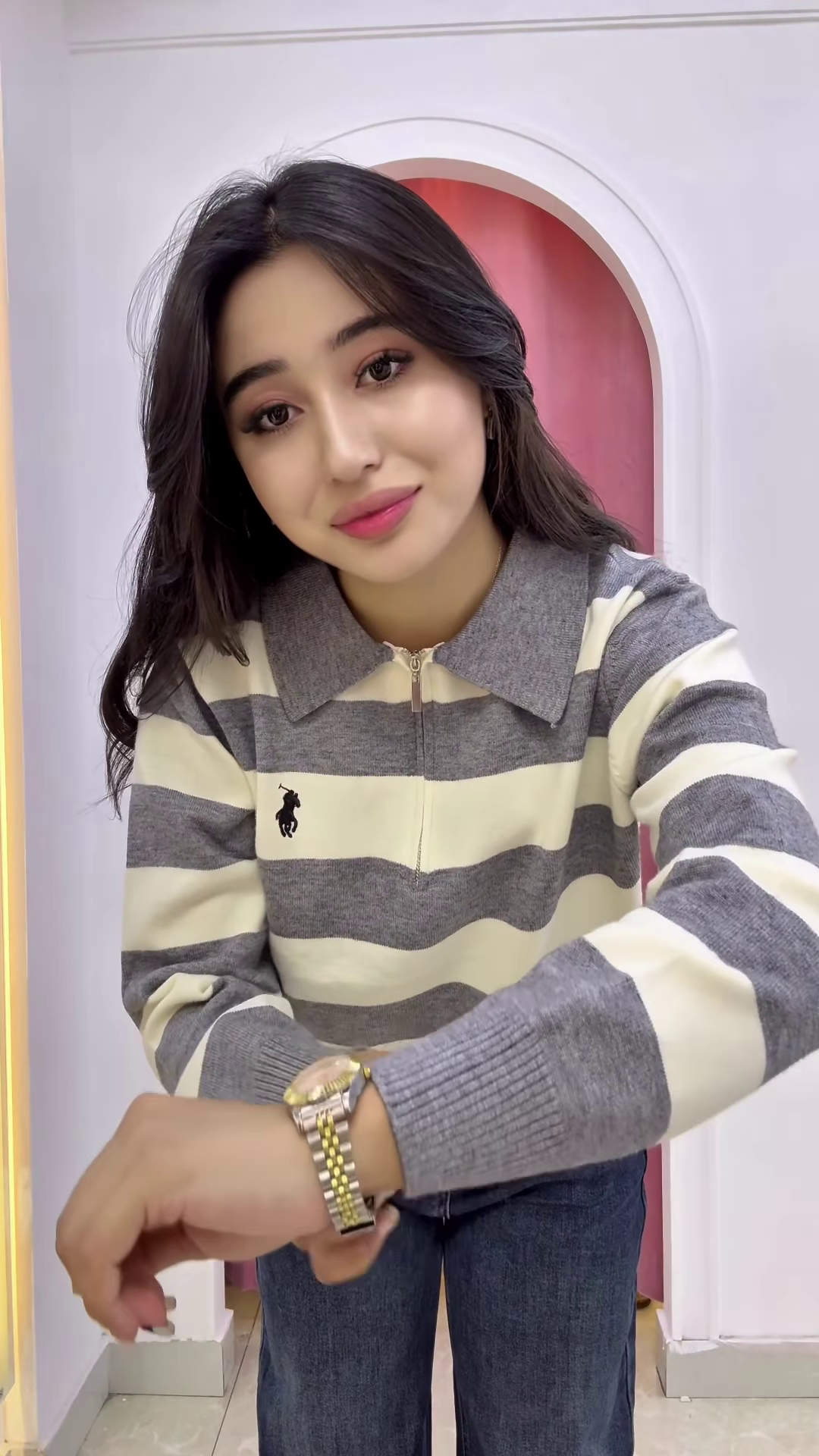 ⚫⚪ Striped Elegance Polo Collection – Bold, Chic & Timeless ✨👕 - Image 3