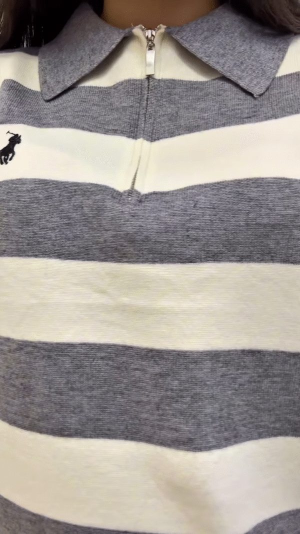 ⚫⚪ Striped Elegance Polo Collection – Bold, Chic & Timeless ✨👕